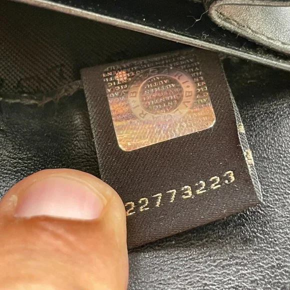 BVLGARI Clutch Bag Black Canvas Leather Long Bifold Wallet Authentic BVLGARI - Picture 11 of 12